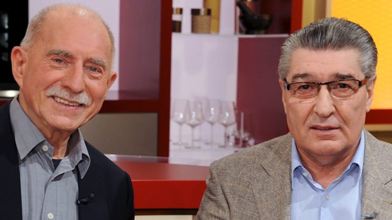 Werner Hansch und Rudi Assauer im Februar 2012 in der ZDF-Show "Volle Kanne".