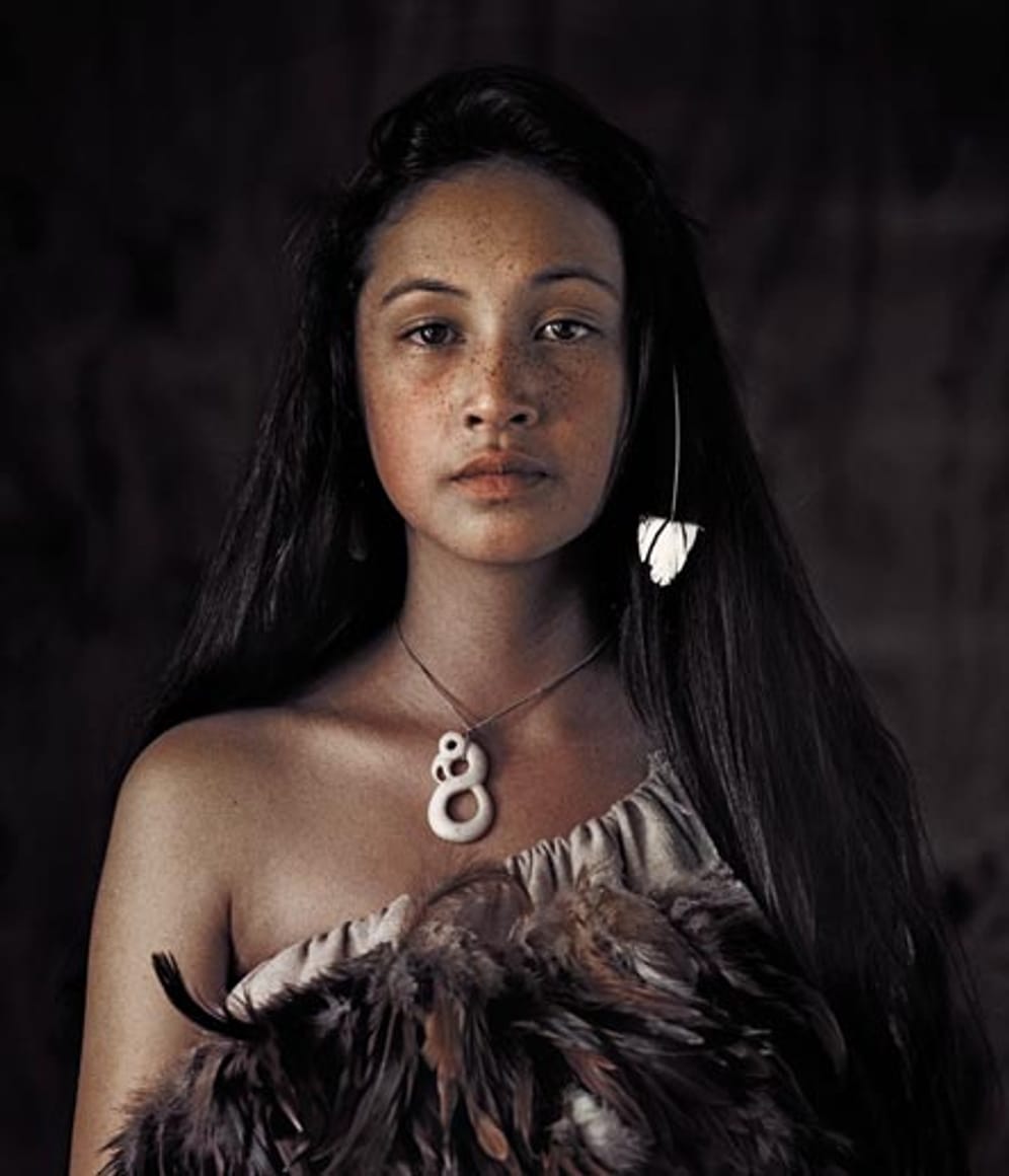 Rauwhiri Winitana Paki, Maori-Frau aus Taupo, Nordinsel Neuseeland.