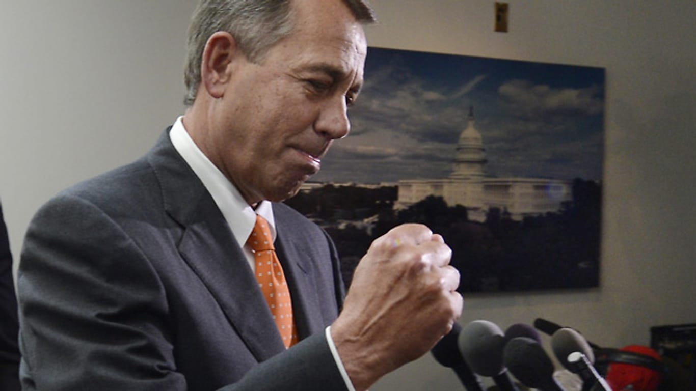 Geschlagen: John Boehner, republikanischer Sprecher des Repräsentantenhauses
