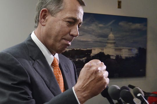 Geschlagen: John Boehner, republikanischer Sprecher des Repräsentantenhauses