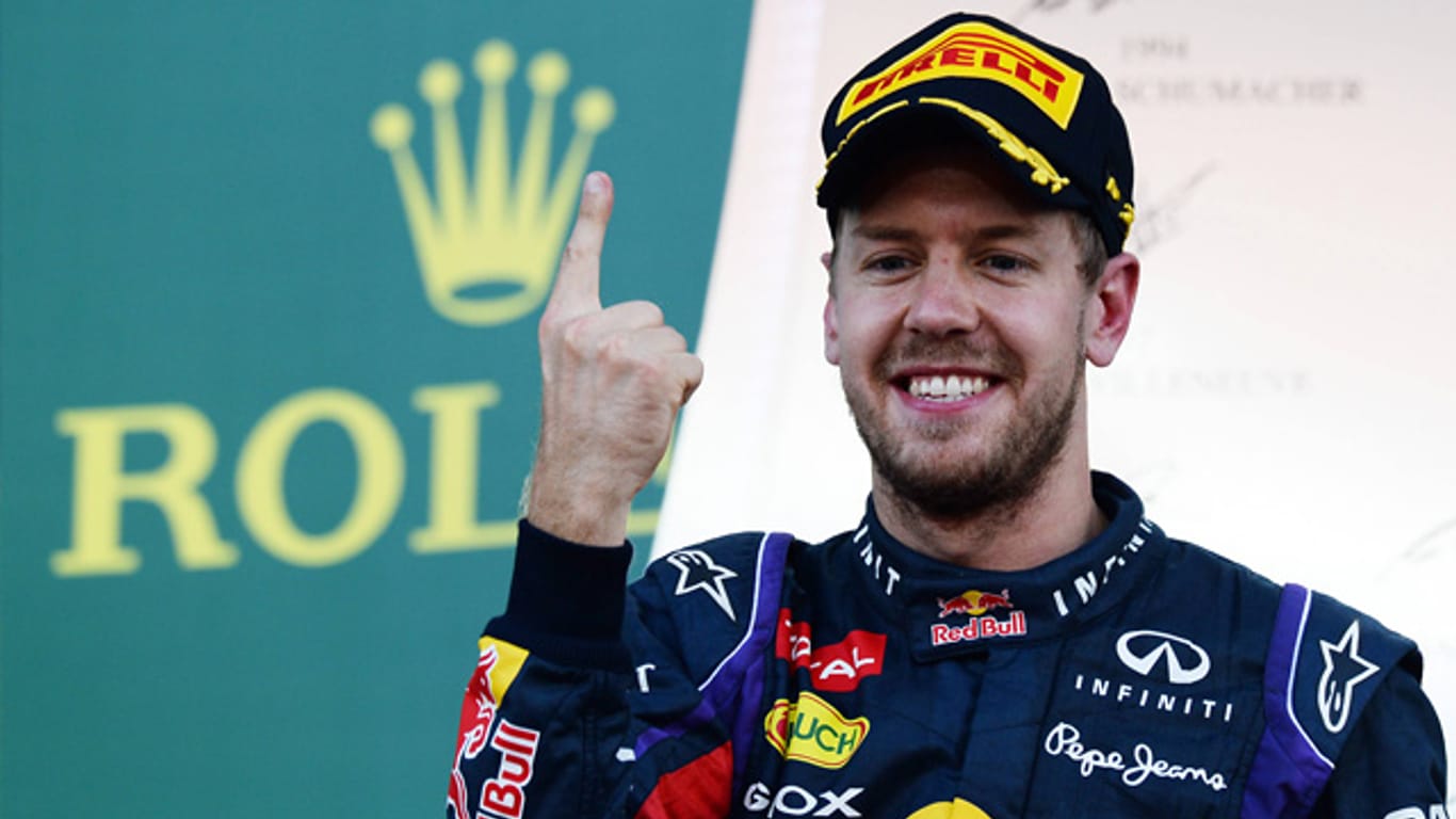 Sebastian Vettel tut alles für den Erfolg.