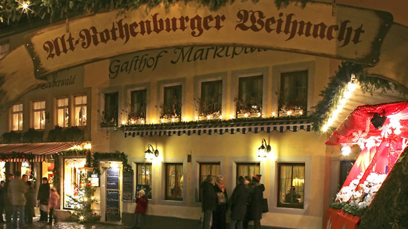 Weihnachtsmarkt in Rothenburg ob der Tauber