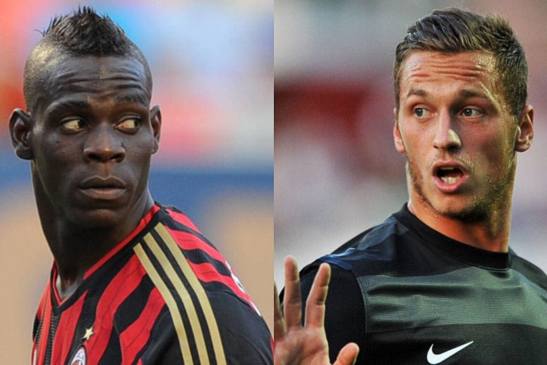 Mario Balotelli (li.) und Marko Arnautovic sind für besondere Aktionen bekannt.