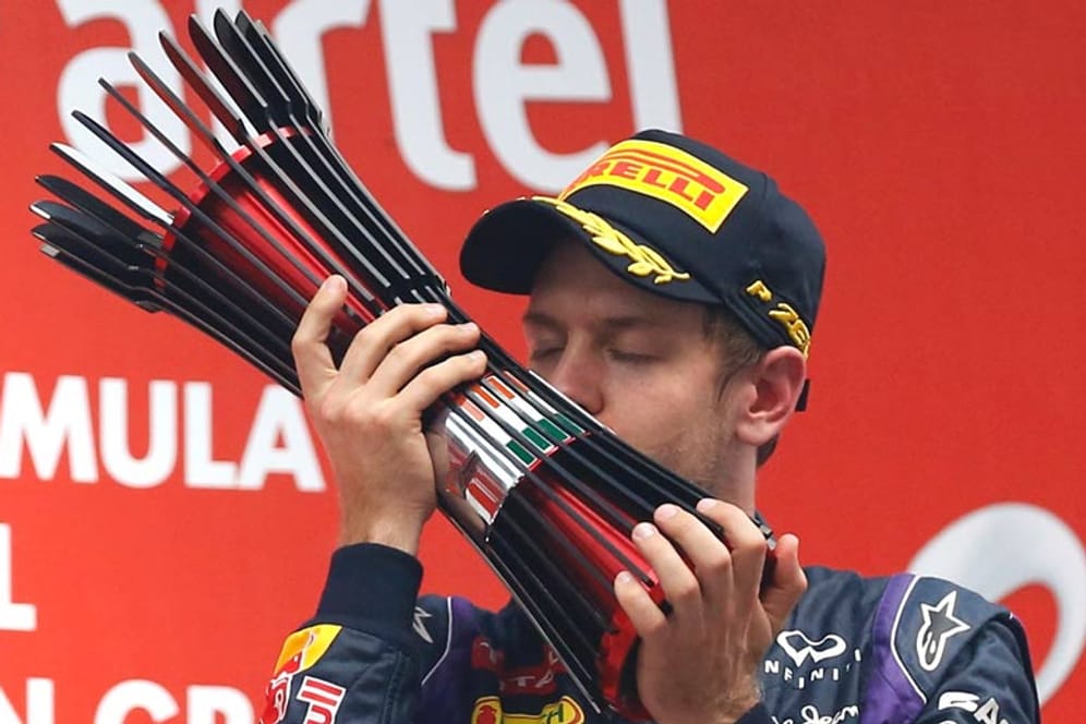 Mit Sieg in Indien machte Sebastian Vettel den vierten WM-Titel in Folge perfekt.