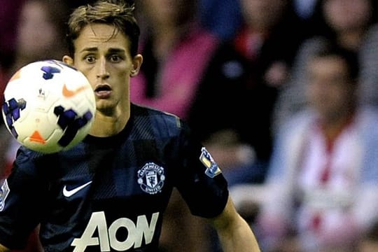 Immer den Ball im Blick, hat das Ausnahmetalent Adnan Januzaj von Manchester United.