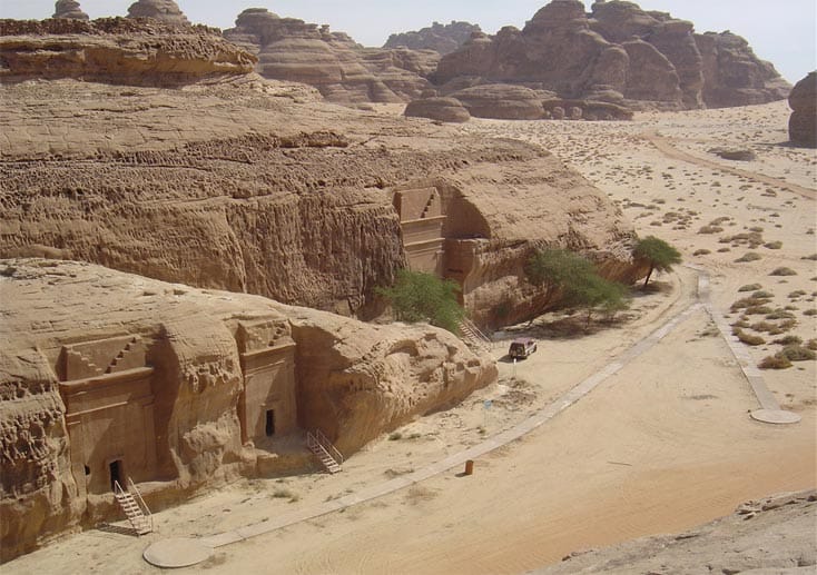 Mada'in Salih ist eine bekannte Ausgrabungsstätte im Nordwesten Saudi-Arabiens.