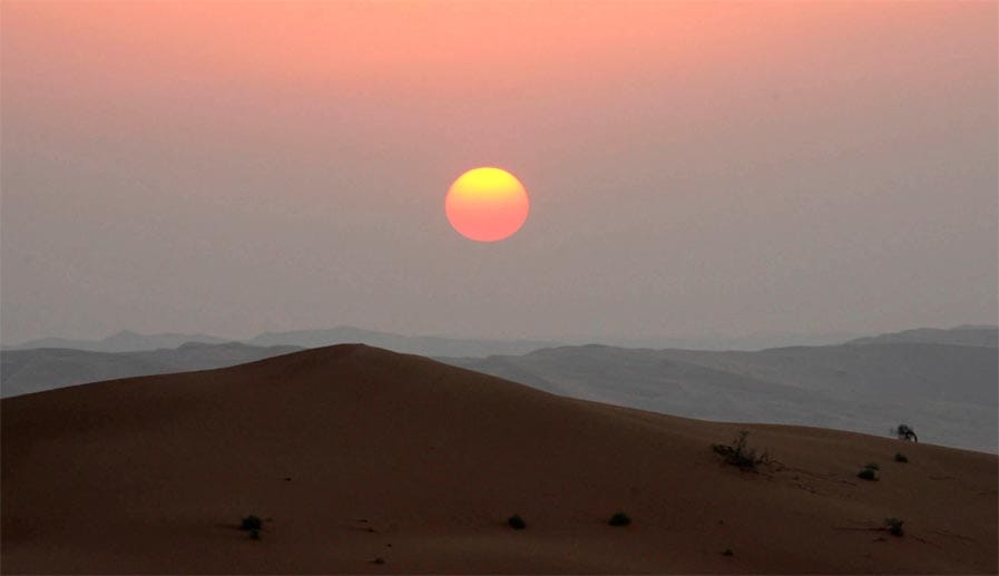Die Rub' al-Khali-Wüste ist die größte Sandwüste der Erde.
