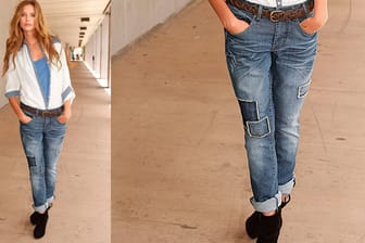 Die Boyfriend-Jeans ist angesagt und eine super Alternative zu körperbetonten Modellen.