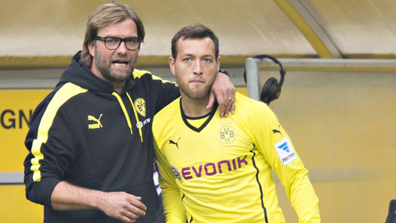Julian Schieber ist bei Borussia Dortmunds Trainer Jürgen Klopp nur Bankdrücker.