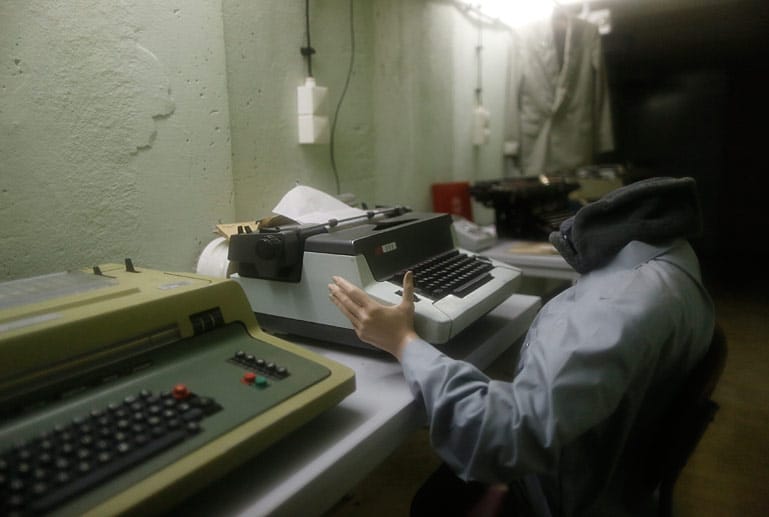 An Schreibmaschinen wie diesen verfassten die Mitarbeiter der Staatssicherheit ihre Abhörprotokolle und Bespitzelungsberichte.