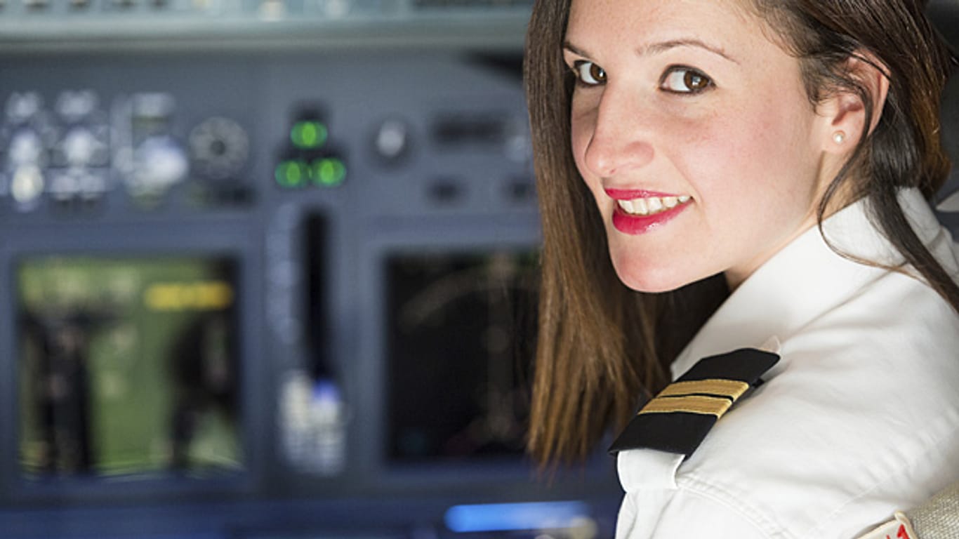 Weibliche Piloten sind selten