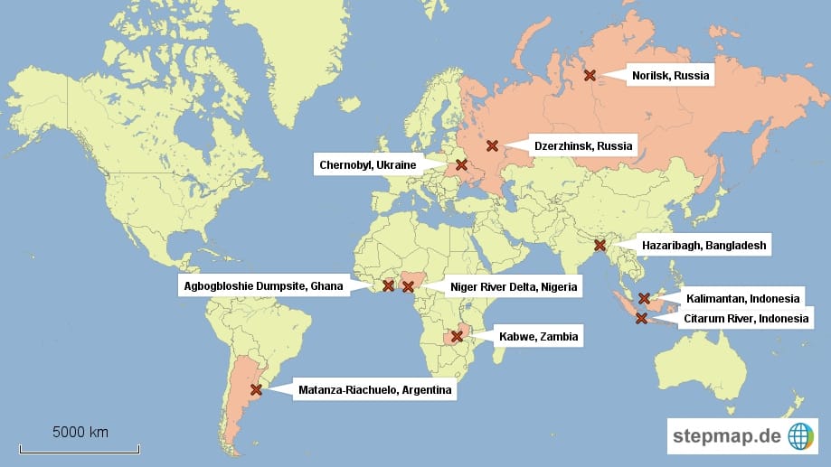 Von wegen schöne Fleckchen der Erde: Laut Umweltgiftreport sind diese Region am schlimmsten betroffen. Von wegen schöne Fleckchen der Erde: Laut Umweltgiftreport sind diese Region am schlimmsten betroffen.