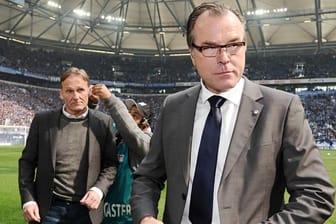 Hans-Joachim Watzke und Clemens Tönnies streiten sich über die grünen Schalke-Trikots.