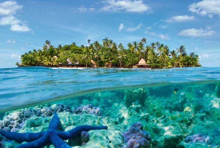 Zu Fidschi zählt das Tobera Island Resort, das neben zwei Hektar Sandstrand auch eine eindrucksvolle Unterwasserwelt bietet, die nur darauf wartet, erkundet zu werden.