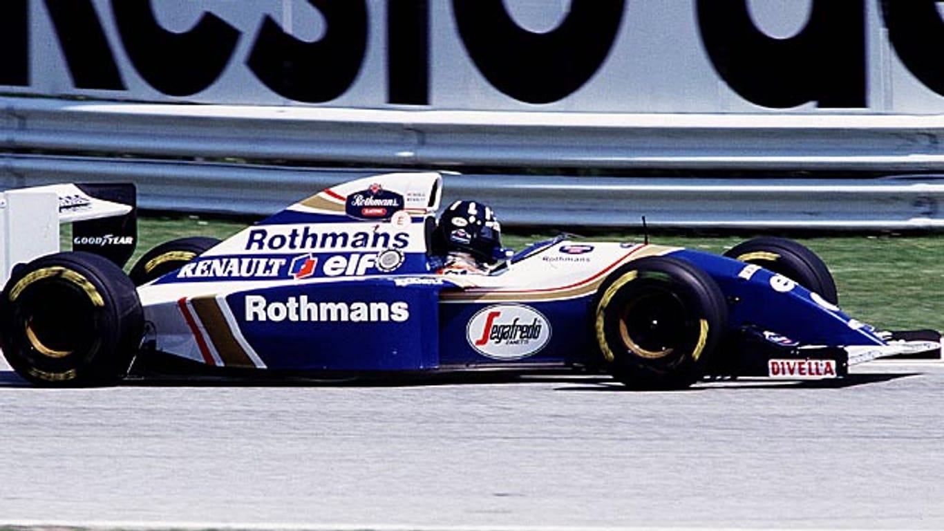 Blick zurück: 1994 war Damon Hill mit diesem Rennwagen unterwegs, den eine tiefe Nase kennzeichnete.