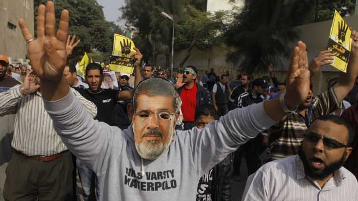 Proteste von Mursi-Anhängern in Kairo, Ägypten