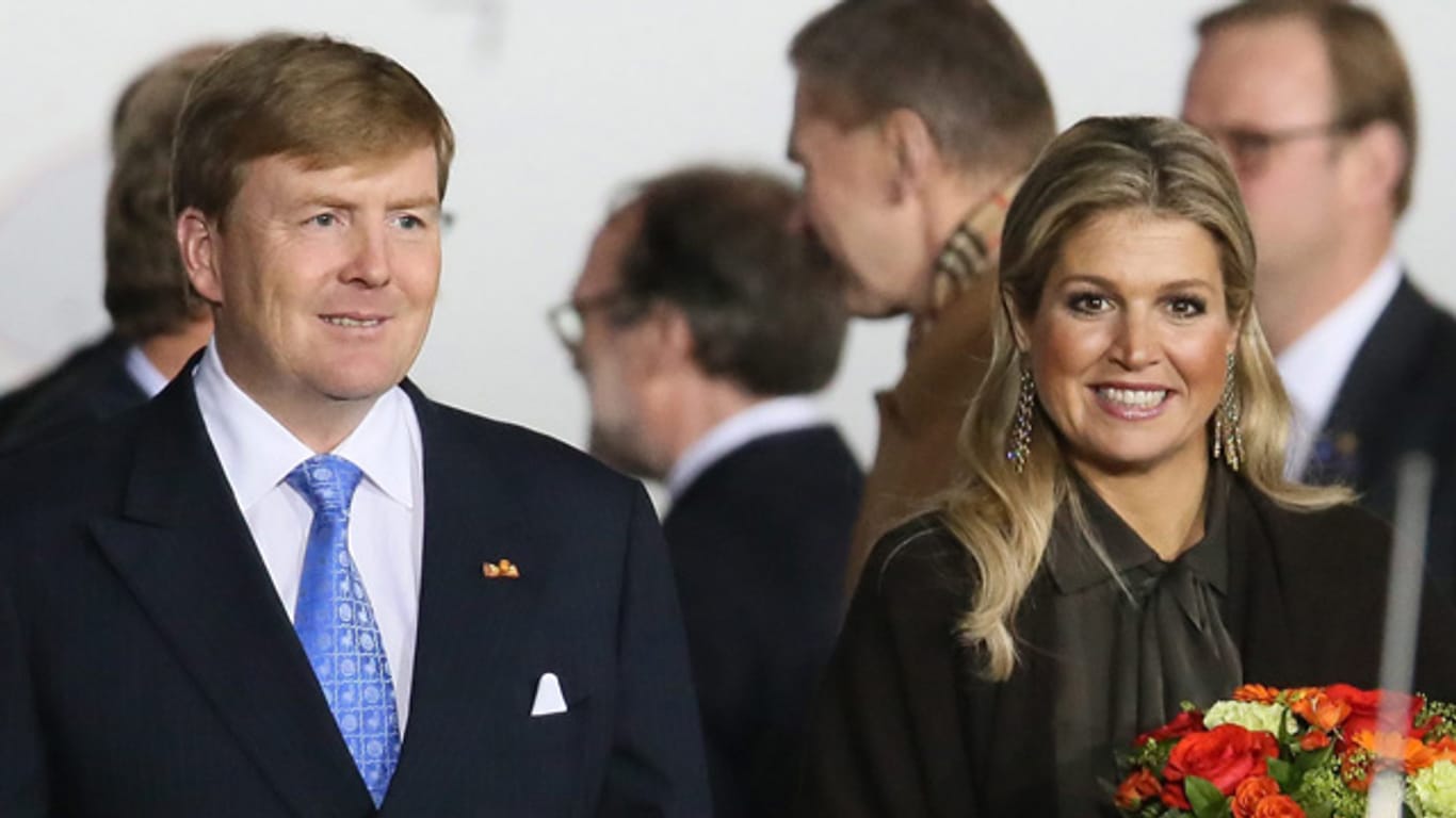 König Willem-Alexander und Köngin Máxima während ihres Besuches in Moskau.