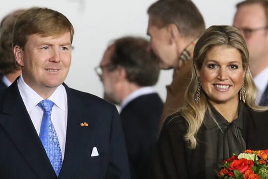 König Willem-Alexander und Köngin Máxima während ihres Besuches in Moskau.