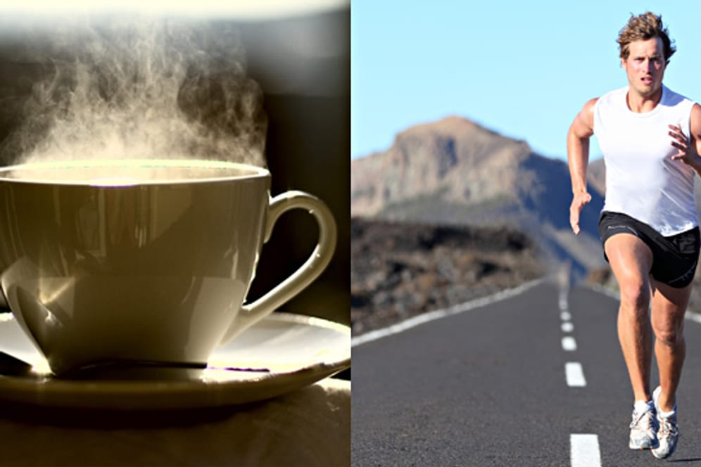 Das im Kaffee enthaltene Koffein kann die Leistungsfähigkeit steigern.