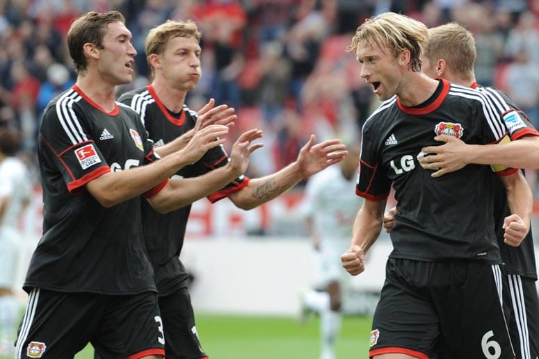 Aktuelle Nicht-Nationalspieler: Stefan Reinartz (li.), Stefan Kießling und Simon Rolfes (re.).