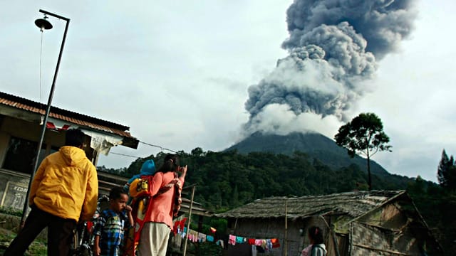 Indonesien, Sumatra, Vulkanausbruch, Vulkan Indonesien, Sumatra, Vulkanausbruch, Vulkan