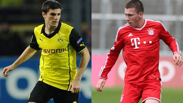 Die nächsten Stars? Jonas Hofmann vom BVB und Bayerns Pierre-Emile Höjbjerg. Die nächsten Stars? Jonas Hofmann vom BVB und Bayerns Pierre-Emile Höjbjerg.