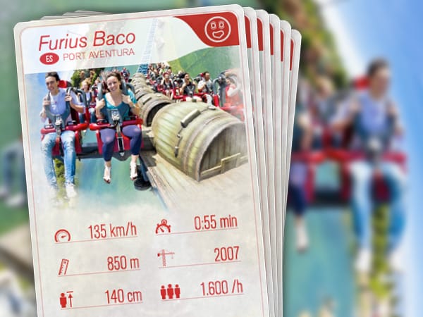 Eckdaten Furius Baco im PortAventura Freizeitpark/Spanien