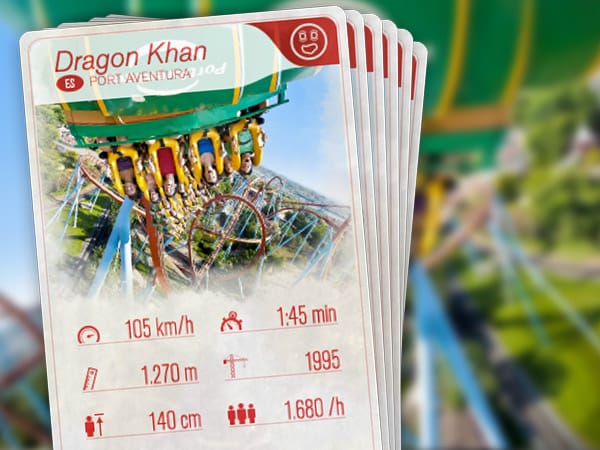 Eckdaten zum Dragon Khan im PortAventura Freizeitpark/Spanien