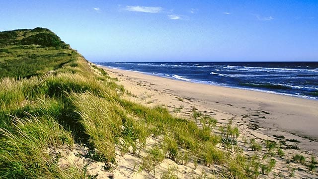 Cahoon Beach auf Cape Cod lädt zu langen, ausgedehnten Strand-Spaziergängen ein.