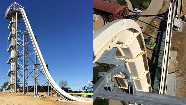 Die neue Wasserrutsche "The Verrückt".