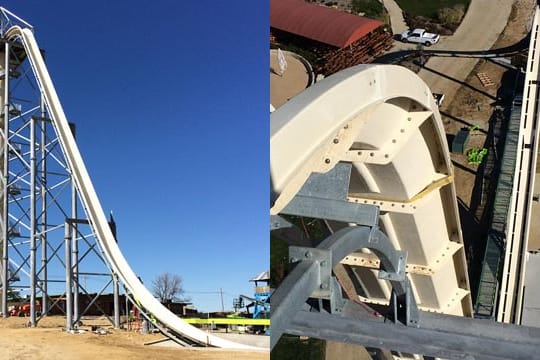 Die neue Wasserrutsche "The Verrückt".