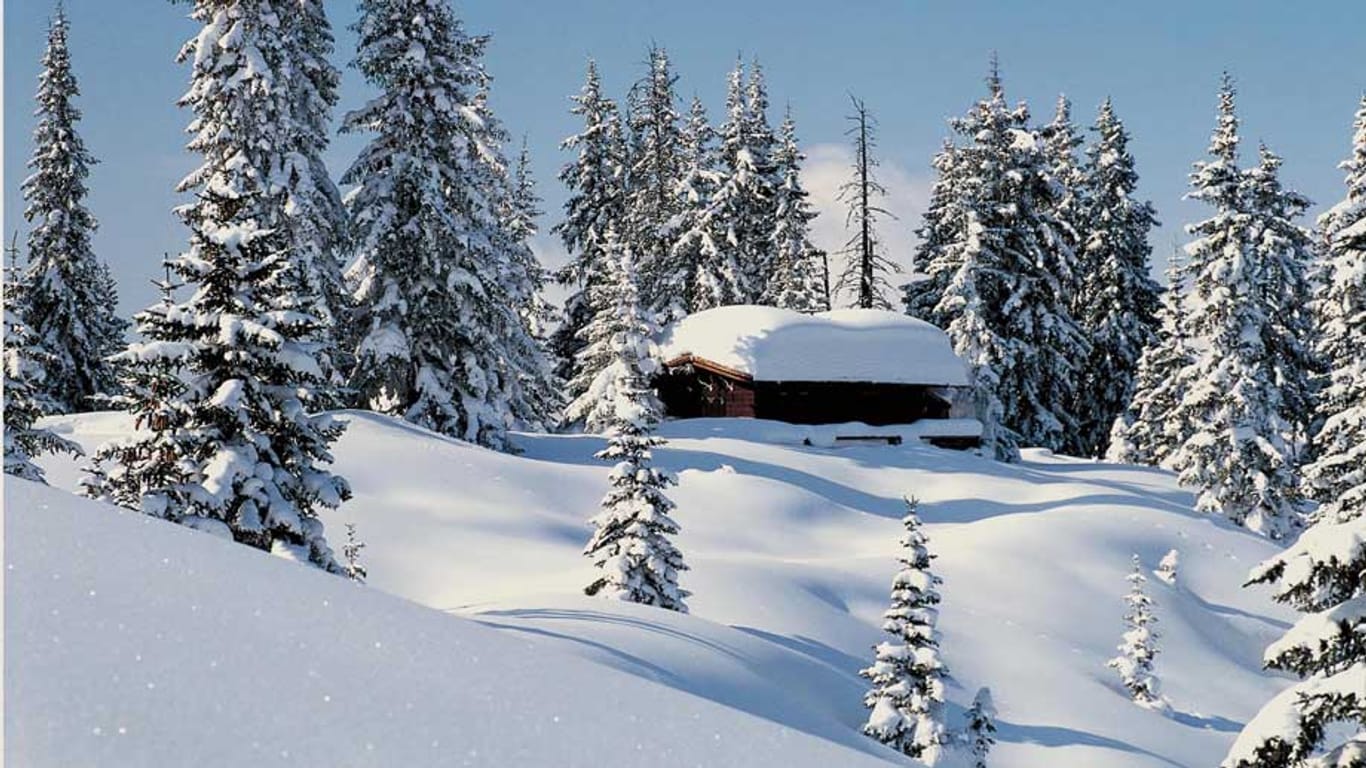 Montafon: Eine verschneite Skihütte im Wald ist für viele der ideale Ort für urige Weihnachtsferien.