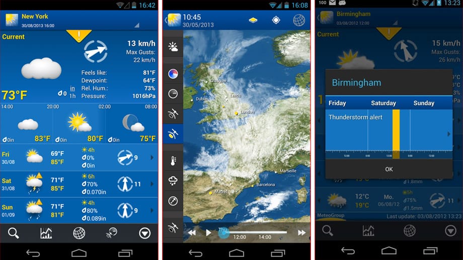 Weather Pro ist für alle gängigen mobilen Betriebssysteme erhältlich.
