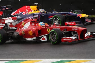 Nur selten konnte Alonso in der abgelaufenen Saison Vettel überholen.