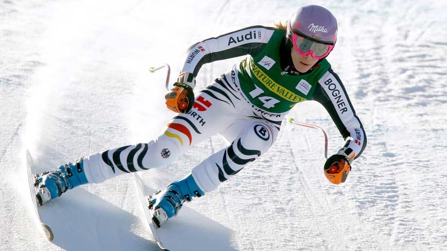 Maria Höfl-Riesch landete beim Super-G in Beaver Creek auf Platz neun.