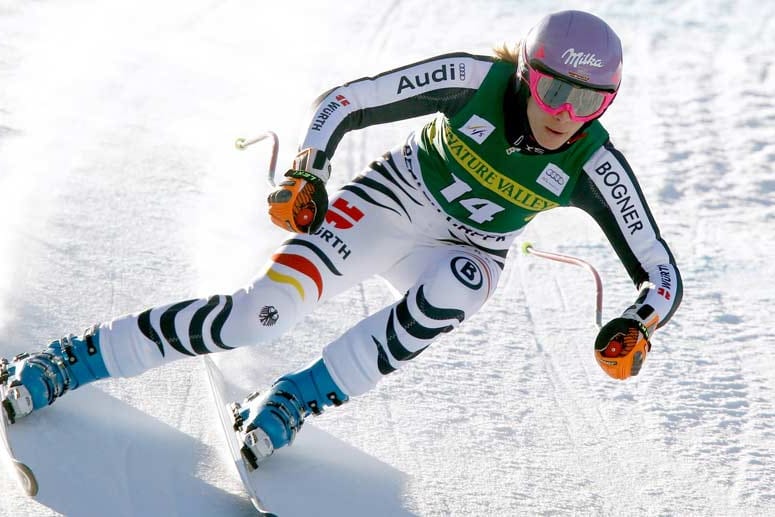 Maria Höfl-Riesch landete beim Super-G in Beaver Creek auf Platz neun.