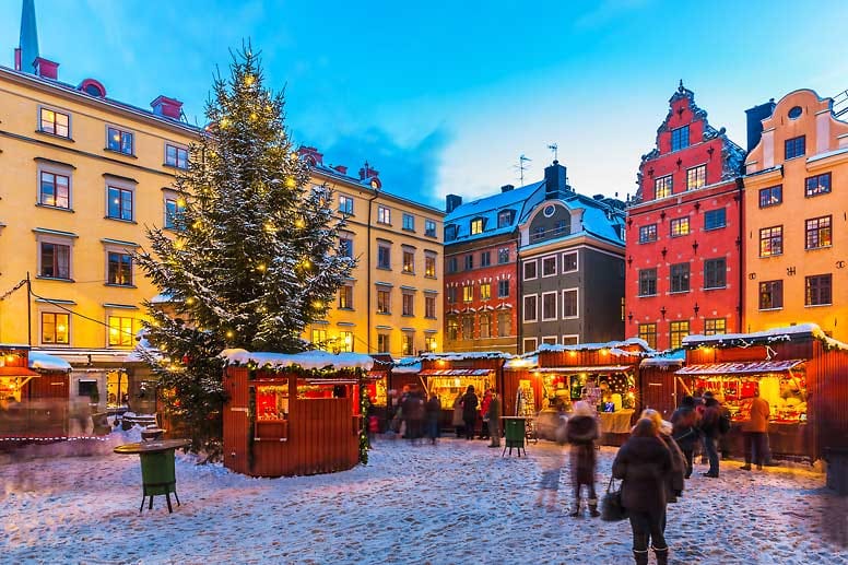 Stockholm: Shopping-Winterwunderland im hohen Norden.