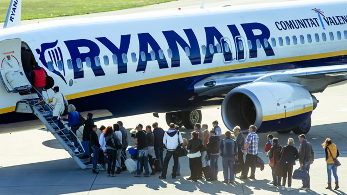 Ein Flugzeug von Ryanair.