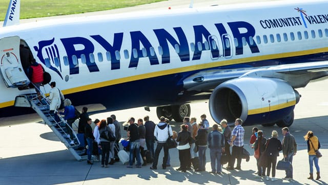 Ein Flugzeug von Ryanair.