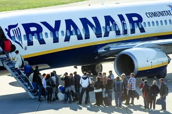Ein Flugzeug von Ryanair.
