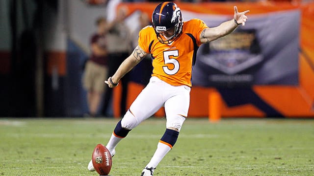 Strammer Schuss: Matt Prater in Aktion.