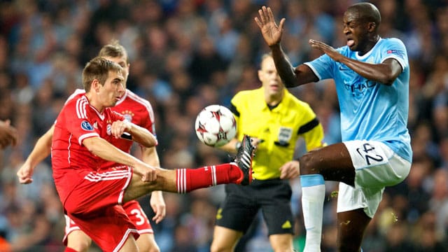 Auch im Rückspiel könnte es wieder zum Duell zwischen Philipp Lahm (li.) und Yaya Toure kommen. Auch im Rückspiel könnte es wieder zum Duell zwischen Philipp Lahm (li.) und Yaya Toure kommen.