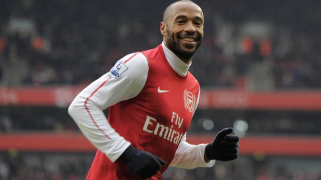 Stürmer Thierry Henry spielte von 1999 bis 2007 für den FC Arsenal. Seit 2012 geht er - mit kurzer Unterbrechung - für New York Red Bulls auf Torejagd. Stürmer Thierry Henry spielte von 1999 bis 2007 für den FC Arsenal. Seit 2012 geht er - mit kurzer Unterbrechung - für New York Red Bulls auf Torejagd.