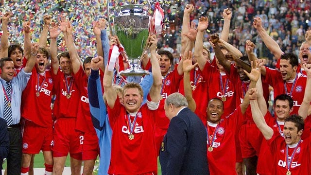 Triumph in der Champions League: Stefan Effenberg hält 2001 den Henkelpott in die Höhe. Triumph in der Champions League: Stefan Effenberg hält 2001 den Henkelpott in die Höhe.
