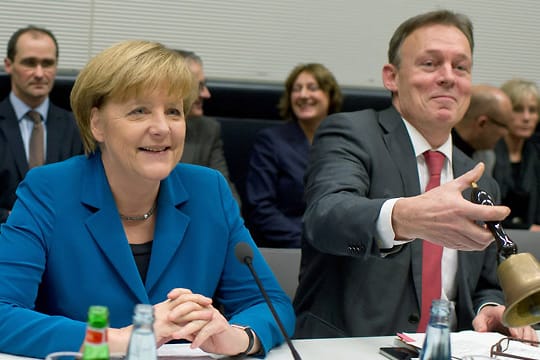 Merkel auf Besuch bei der SPD-Fraktion