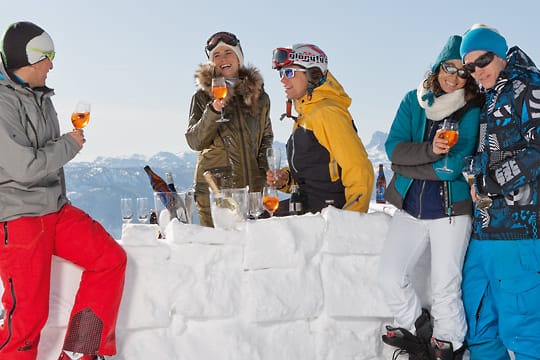 Von der Piste an die Bar - möglich im 2009 eröffneten Club Aldiana Salzkammergut.