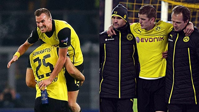 Spektakel und Verletzungsseuche: Borussia Dortmund in der Hinrunde 2013. Spektakel und Verletzungsseuche: Borussia Dortmund in der Hinrunde 2013.