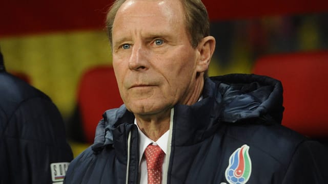 Berti Vogts trainiert die Nationalmannschaft des Aserbaidschan seit 2008.