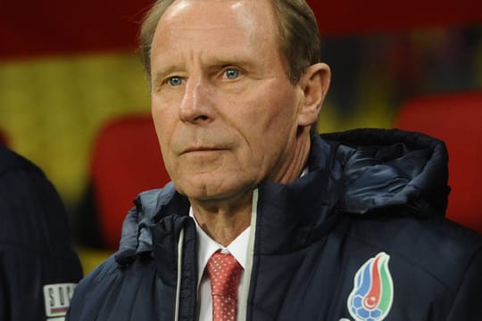 Berti Vogts trainiert die Nationalmannschaft des Aserbaidschan seit 2008.