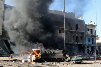 Bei dem Angriff auf Aleppo kamen dutzende Menschen ums Leben